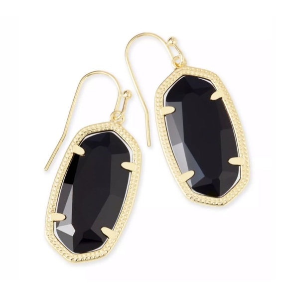 Kendra Scott Jewelry - KENDRA SCOTT • Gold Dani Black Onyx Drop Earrings